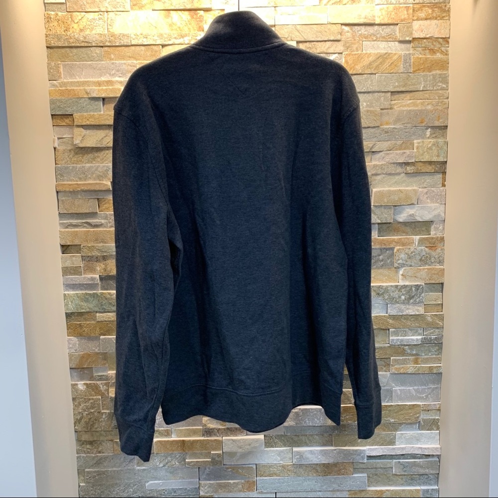 🎁 Tommy Hilfiger Mens 1/4 Zip Mockneck Sweatshirt - Picture 3 of 9